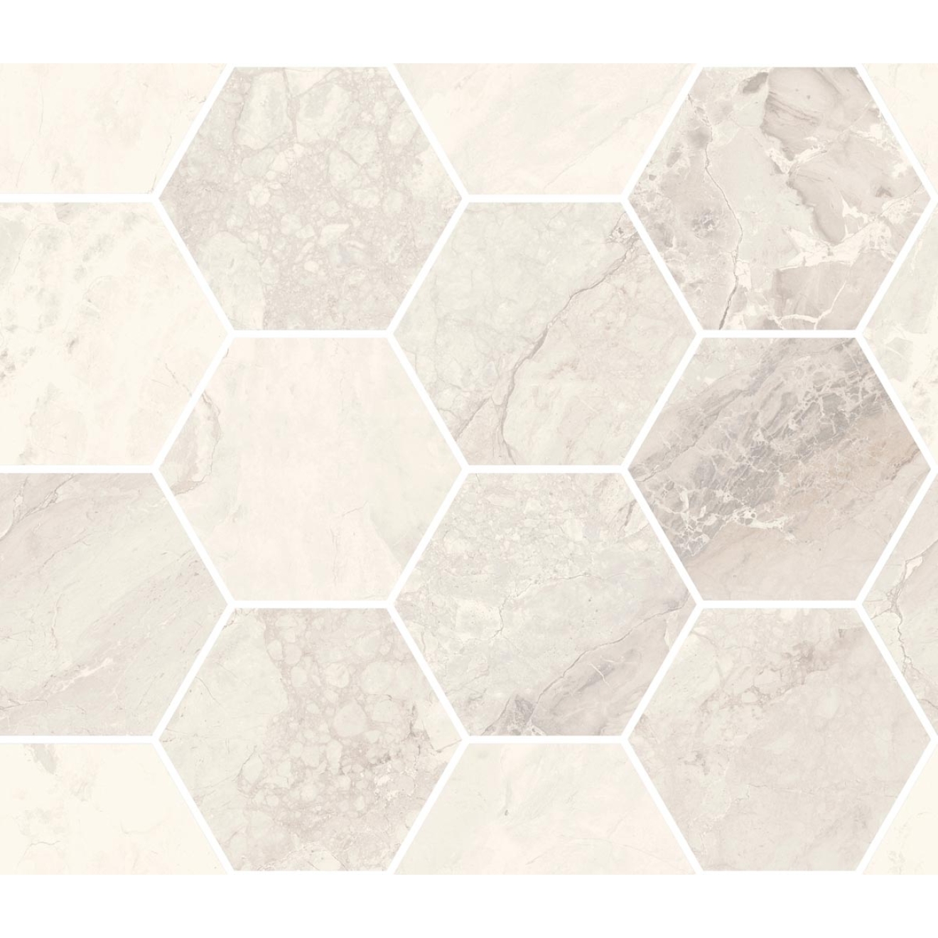 Mosaik Sant Agostino Mystic in der Farbe Ivory