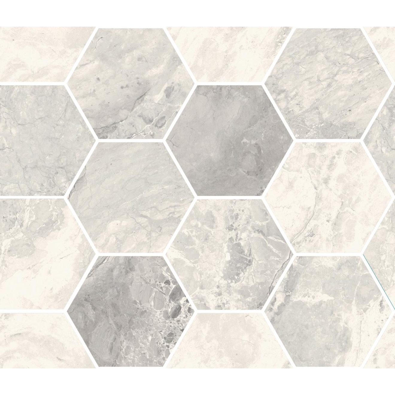 Mosaik Sant Agostino Mystic in der Farbe Pearl