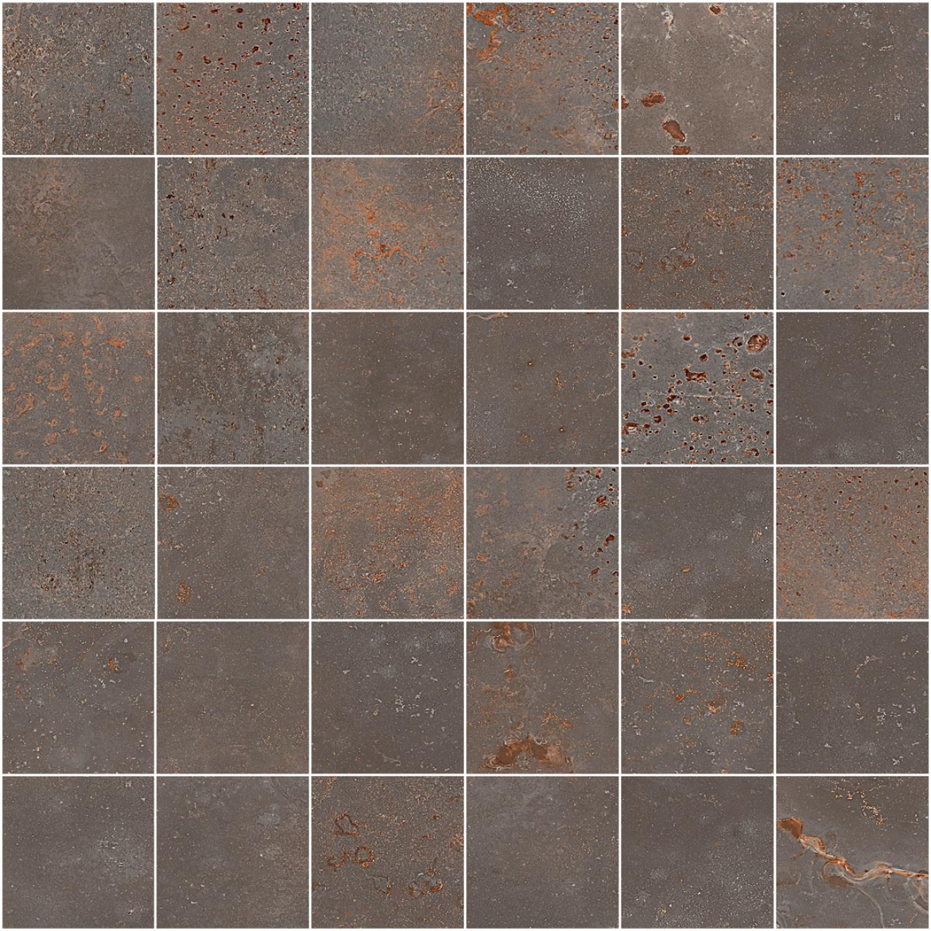 Mosaik Sant Agostino Oxidart in der Farbe Iron