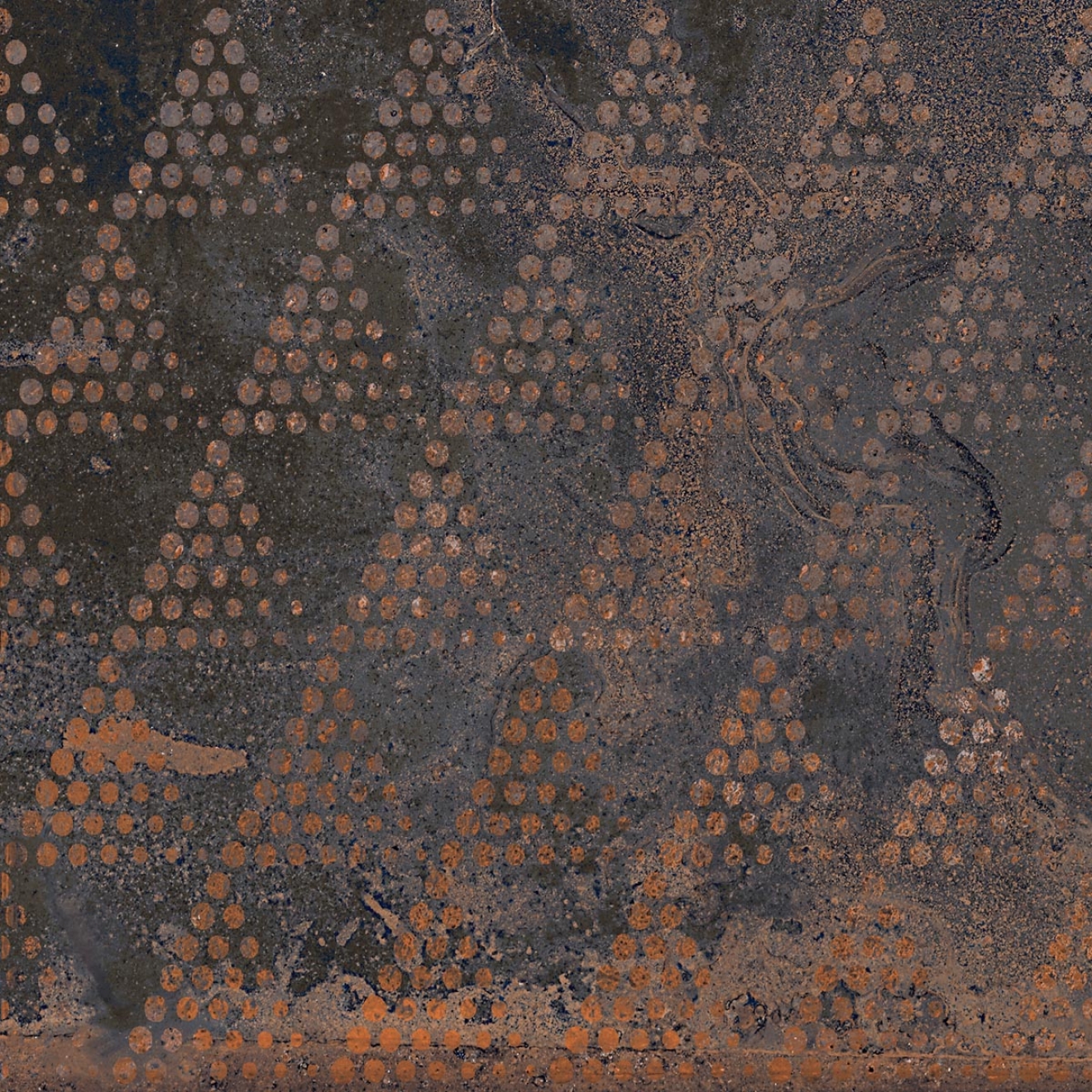 Fliese Sant Agostino Oxidart in der Farbe Patchwork Dark