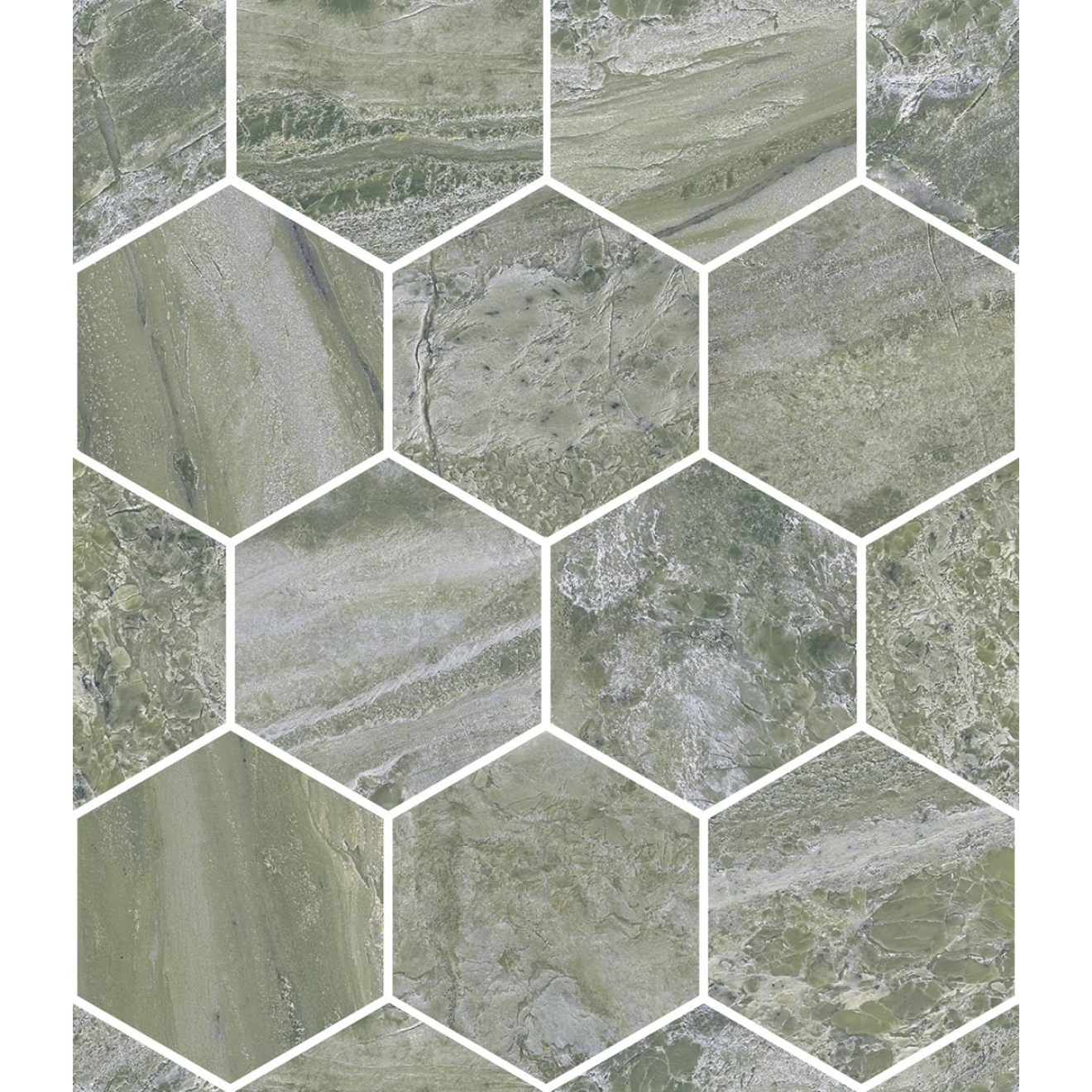 Mosaik Sant Agostino Paradiso in der Farbe Green