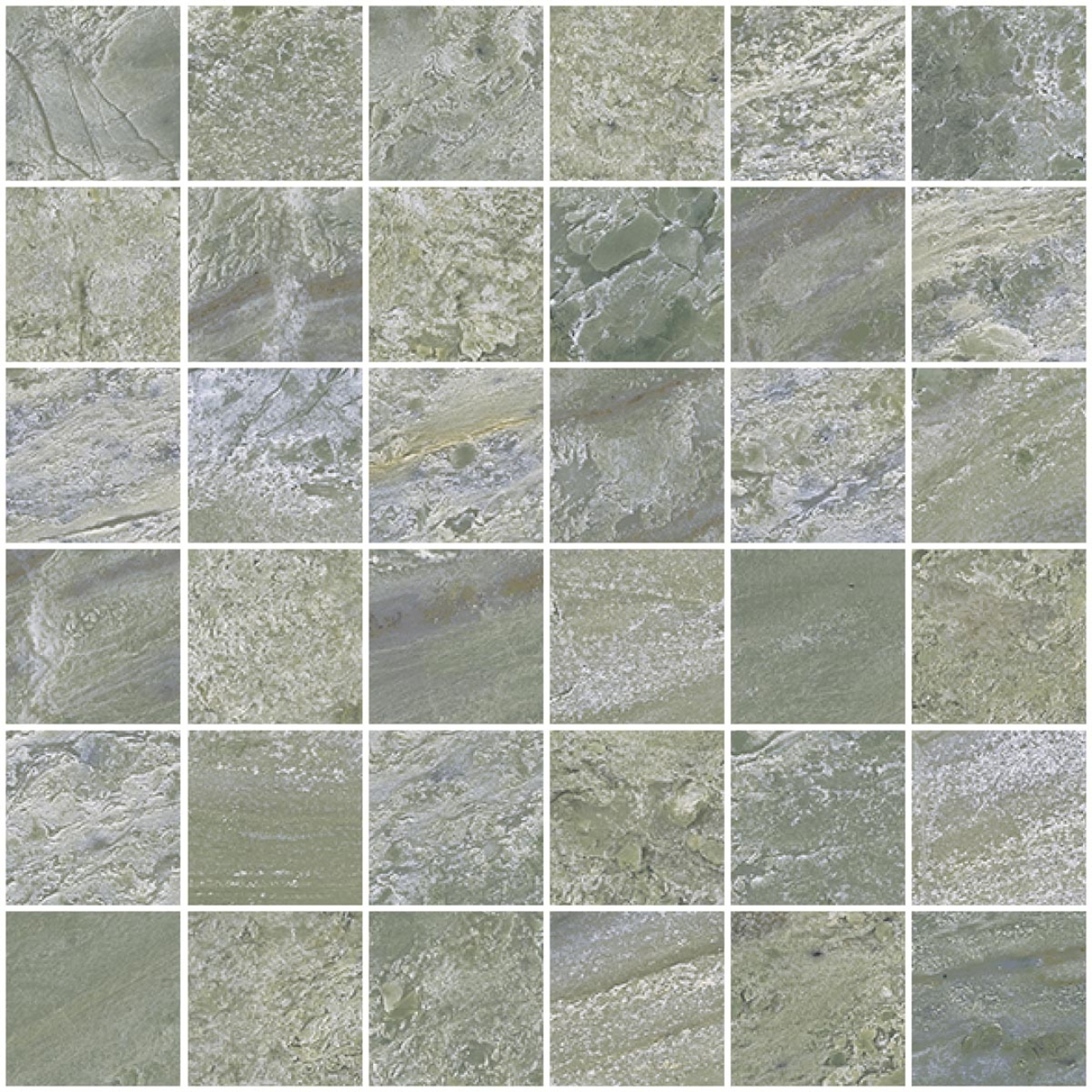 Mosaik Sant Agostino Paradiso in der Farbe Green