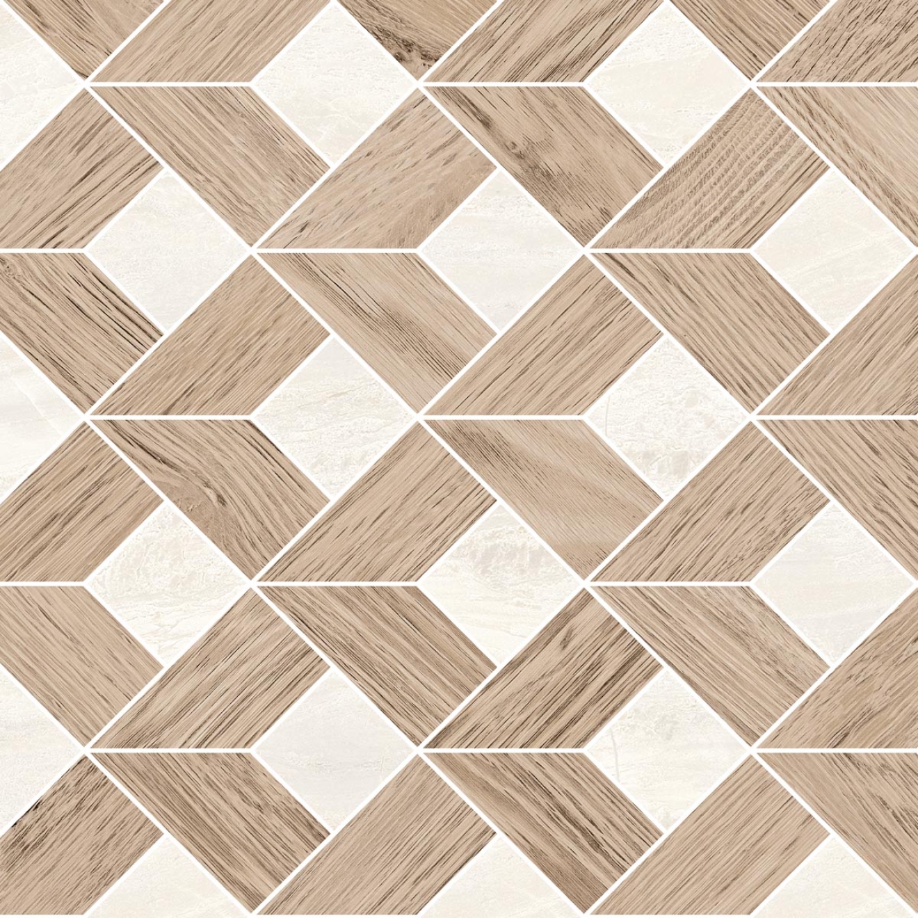 Mosaik Sant Agostino Paradiso in der Farbe Ivory