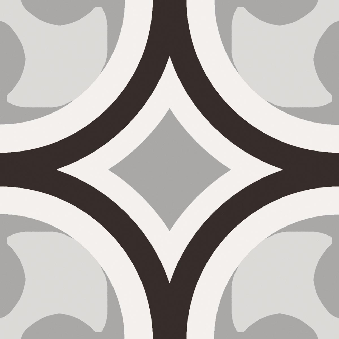 Fliese Sant Agostino Patchwork in der Farbe B&W Mix