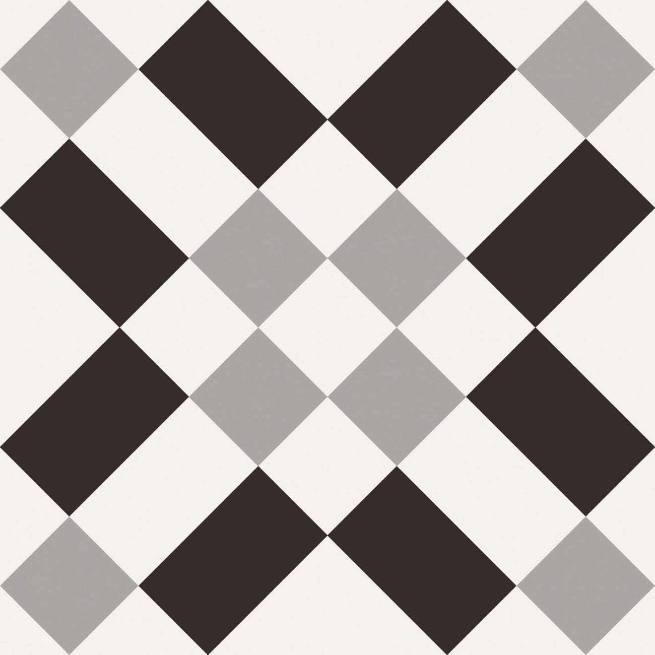 Fliese Sant Agostino Patchwork in der Farbe B&W Mix