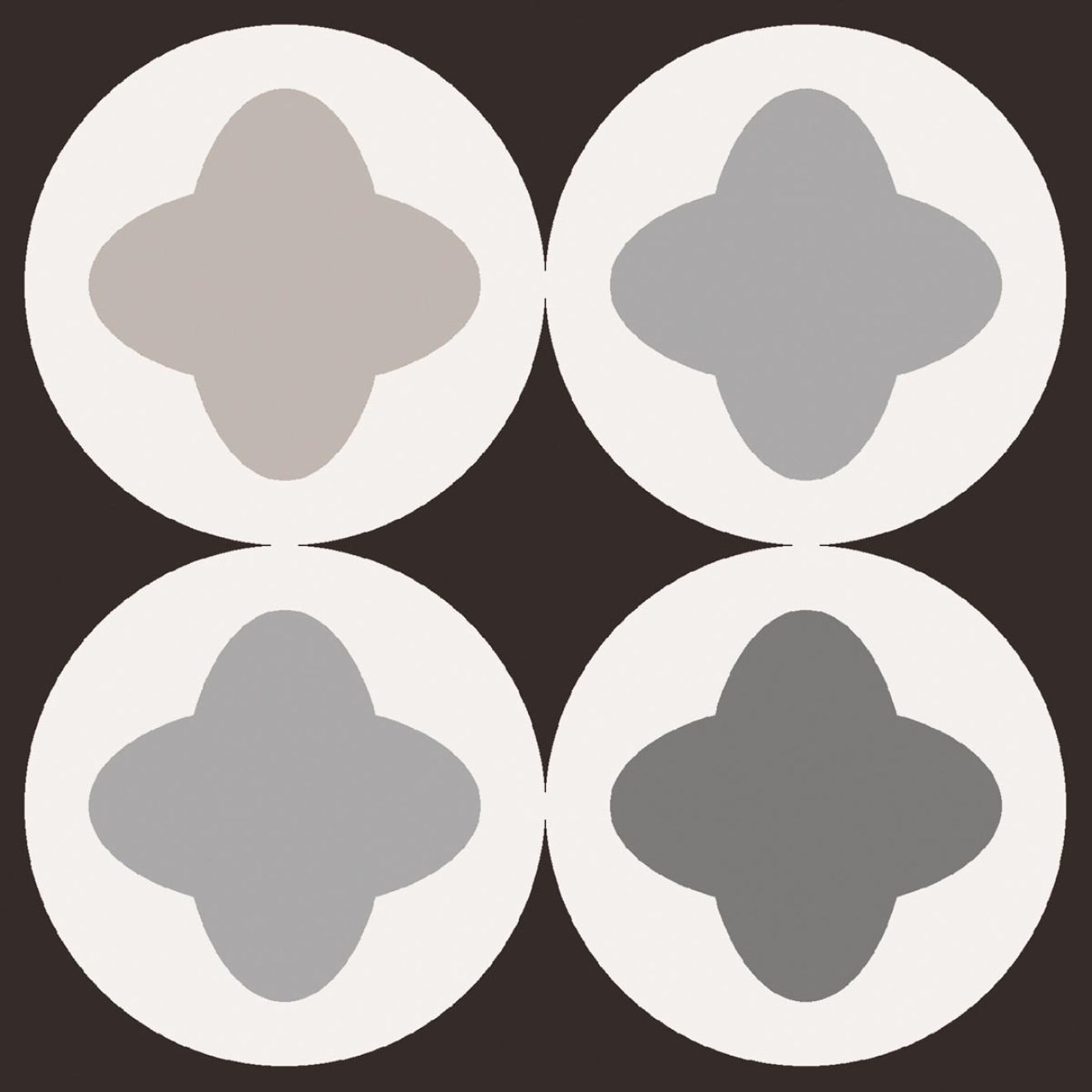 Fliese Sant Agostino Patchwork in der Farbe B&W Mix