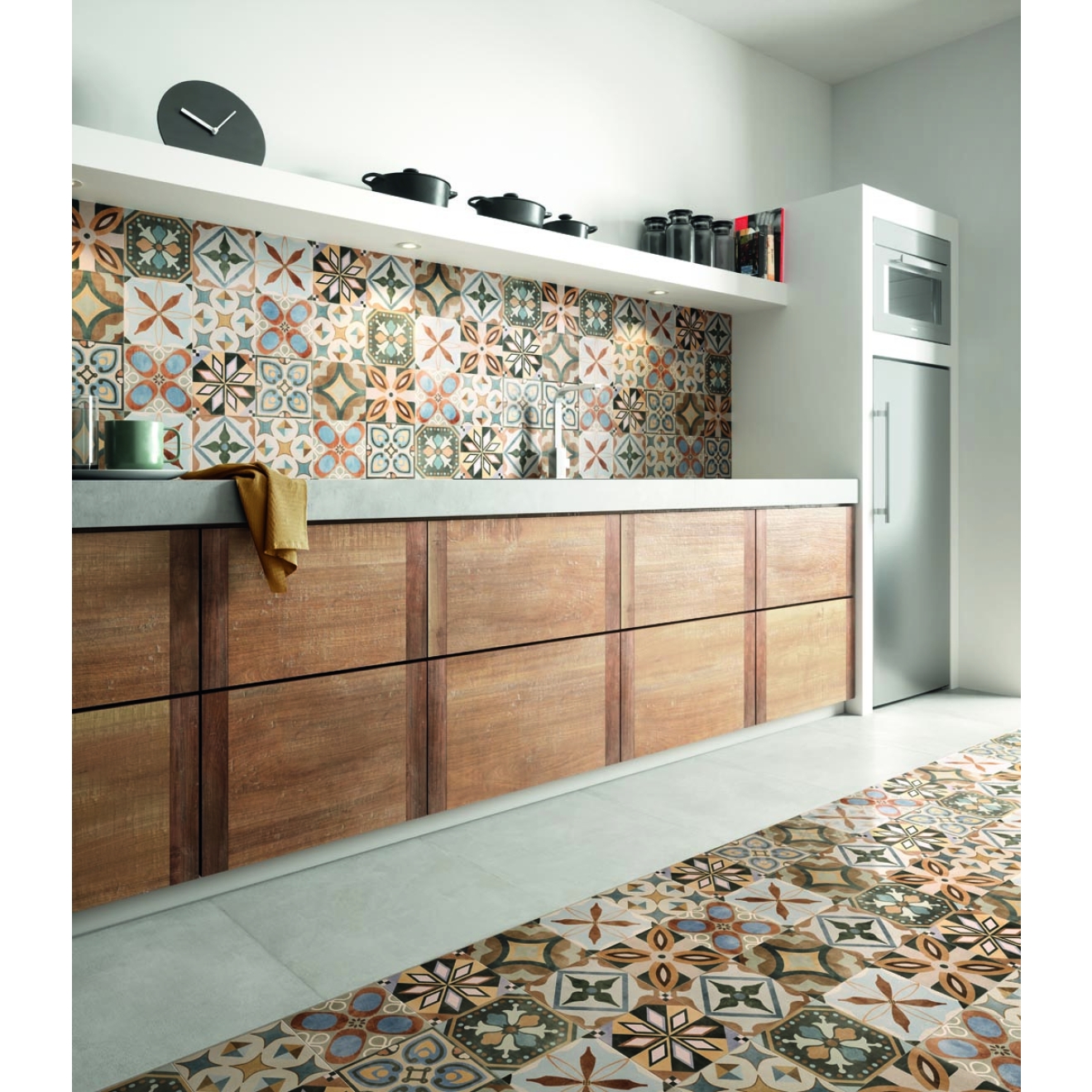 Sant Agostino Patchwork Colors Mix Naturale Boden- und Wandfliese 20x20 cm