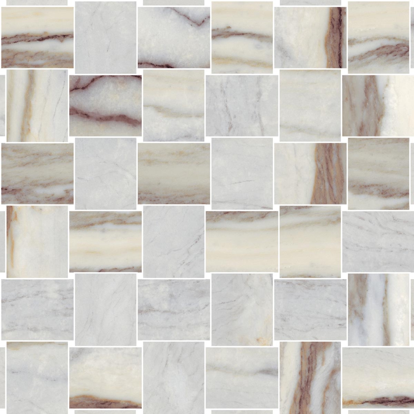 Mosaik Sant Agostino Star in der Farbe Marble Indigo