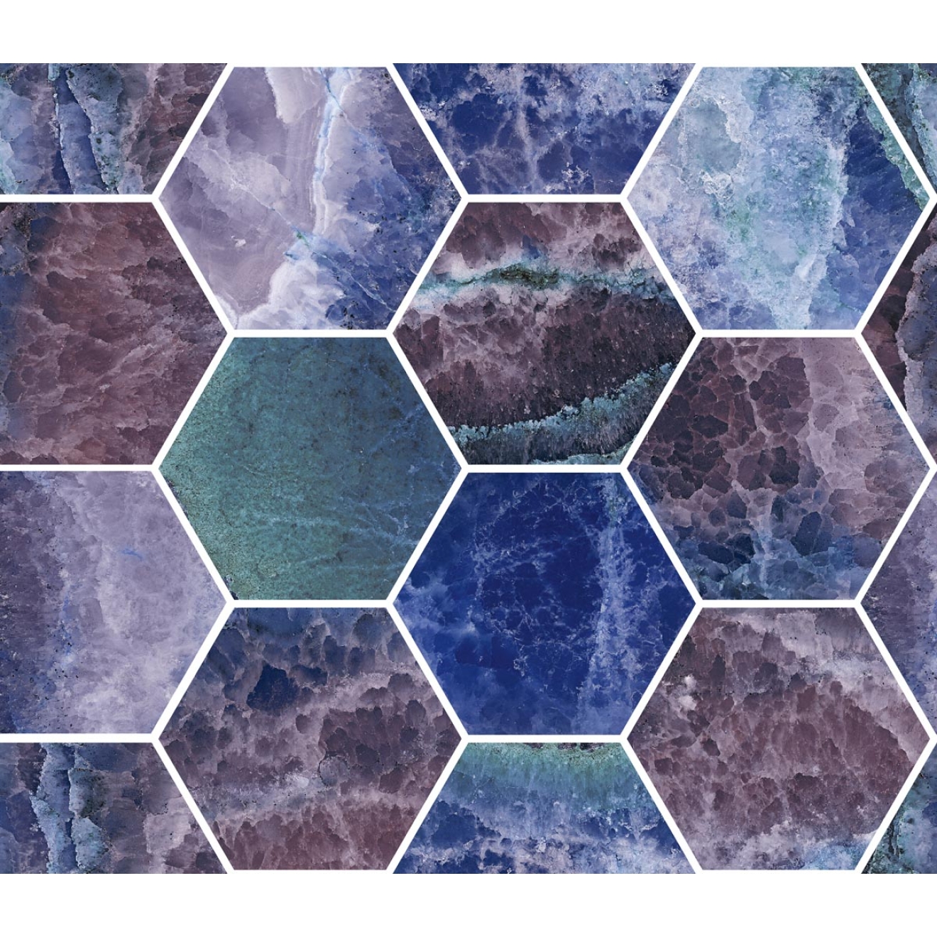 Mosaik Sant Agostino Star in der Farbe Onyx Purple 