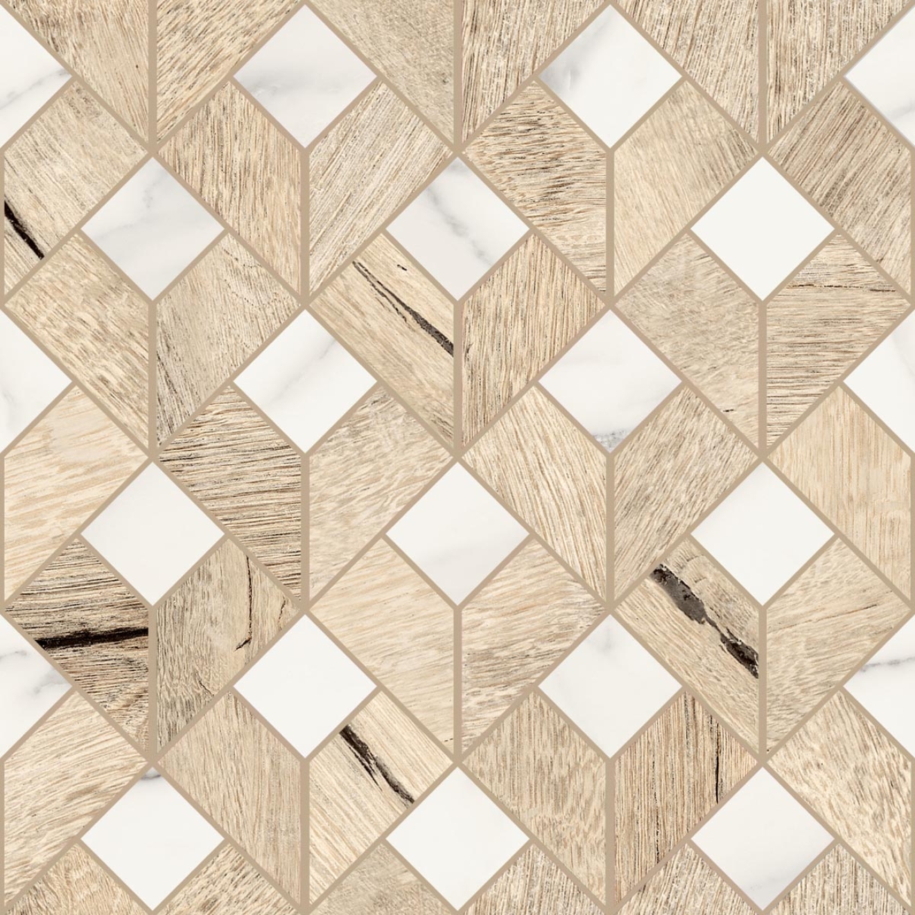 Mosaik Sant Agostino Timewood in der Farbe Honey