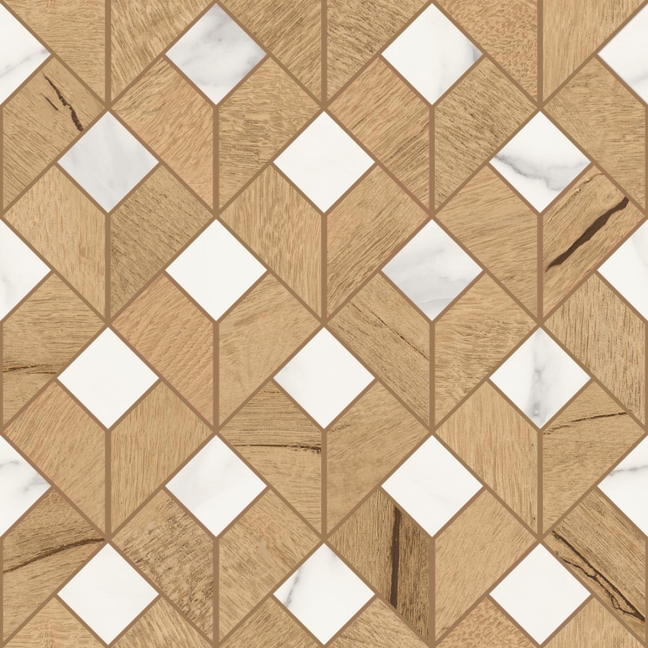 Mosaik Sant Agostino Timewood in der Farbe Natural