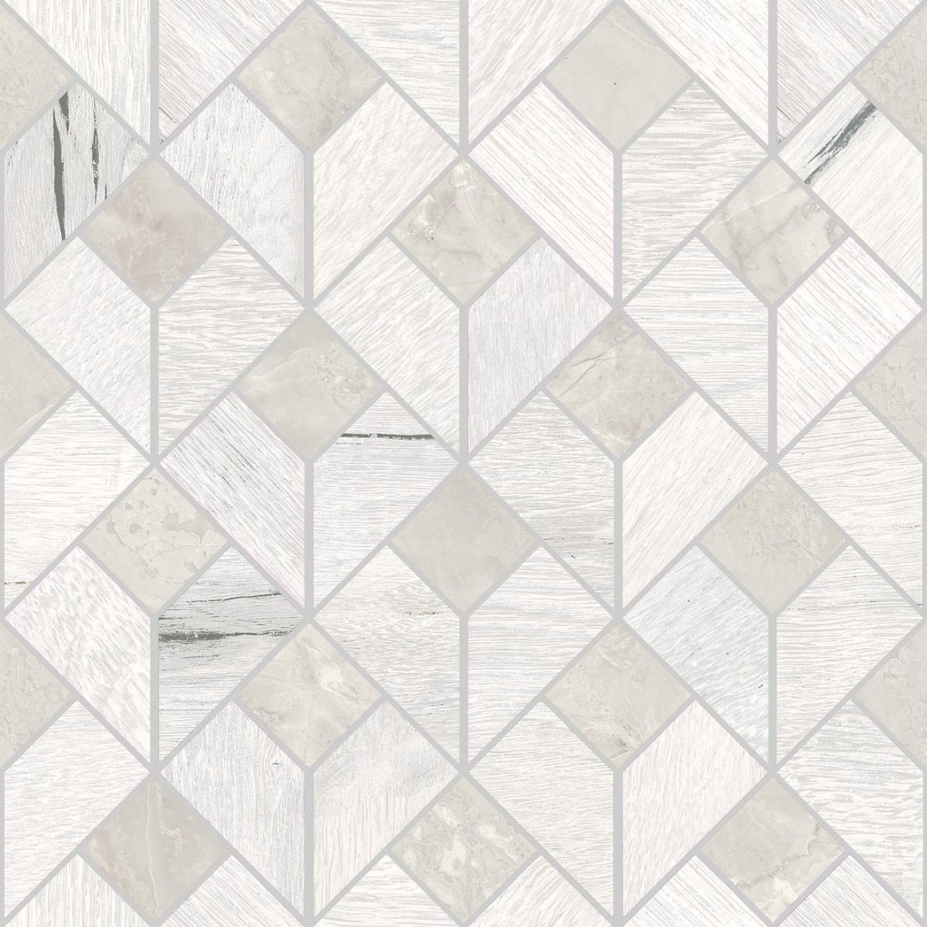 Mosaik Sant Agostino Timewood in der Farbe White 