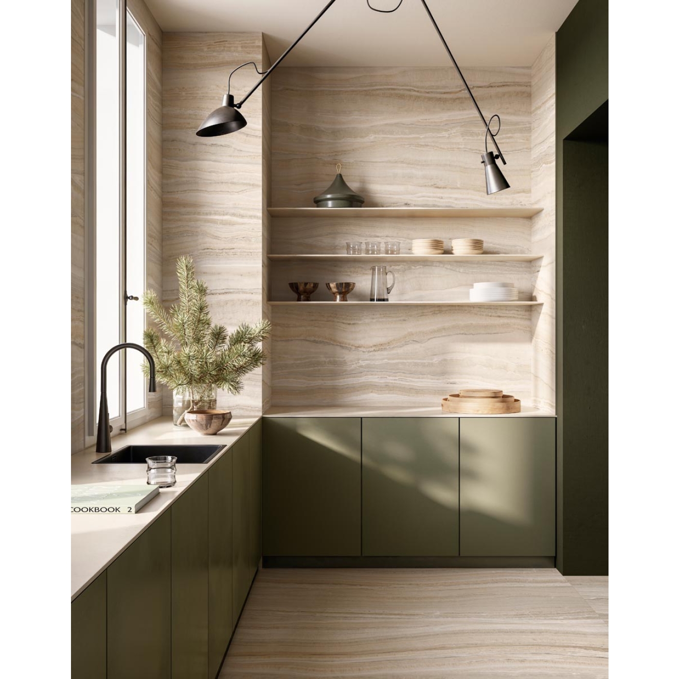 Sant Agostino Astral Beige NAT Boden- und Wandfliese 30x60 cm