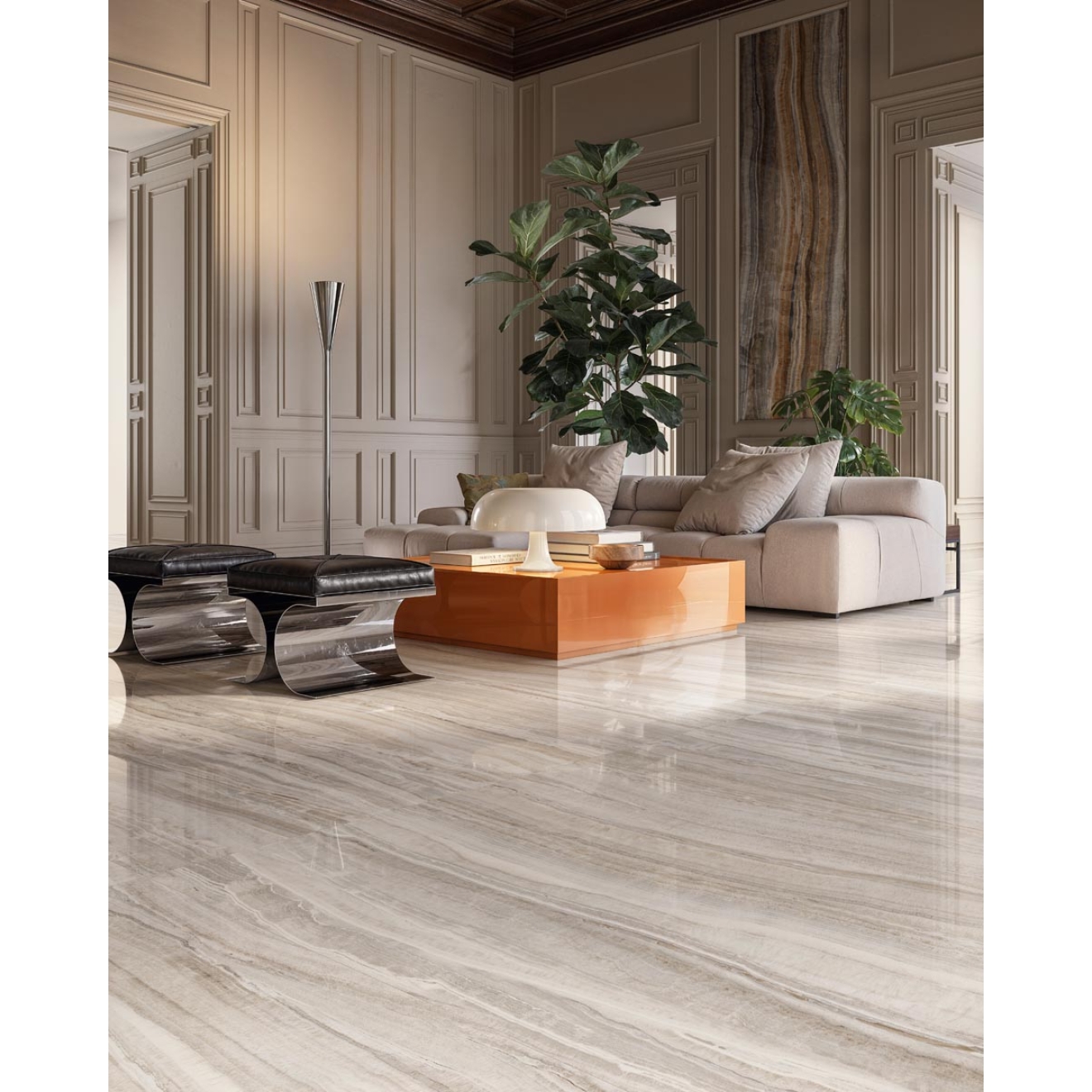 Sant Agostino Astral Pearl NAT Boden- und Wandfliese 90x180 cm