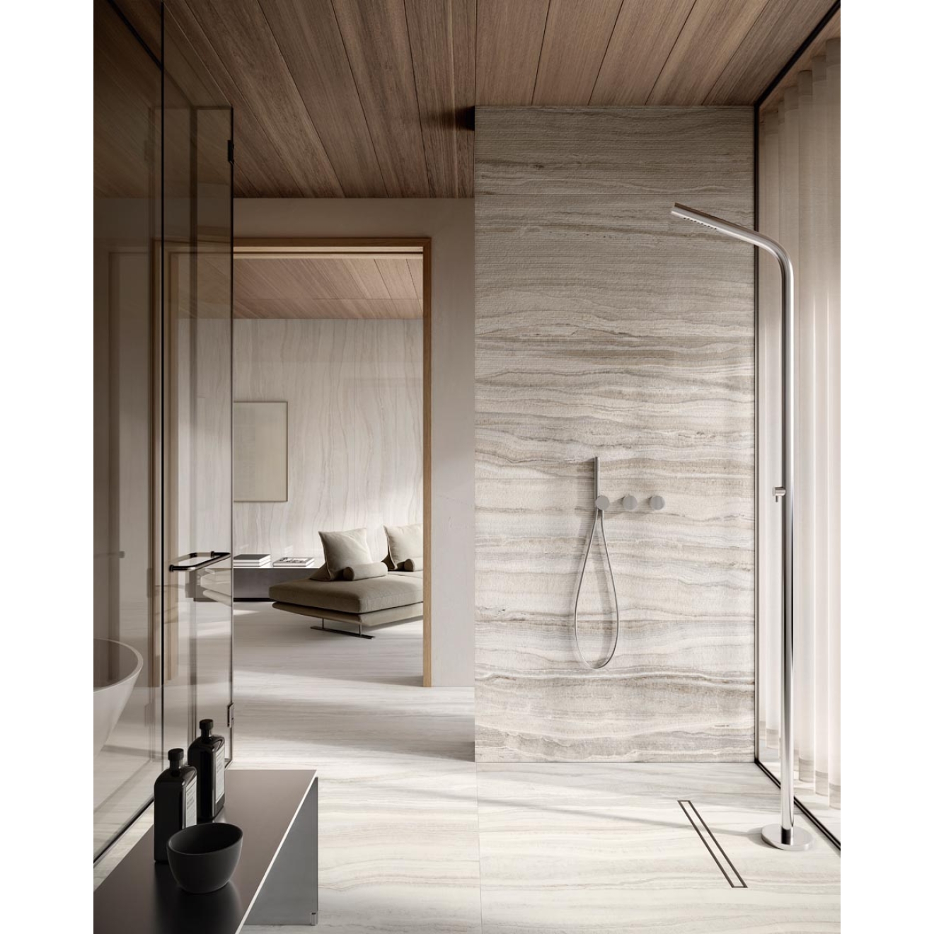 Sant Agostino Astral White KRY Boden- und Wandfliese 30x60 cm