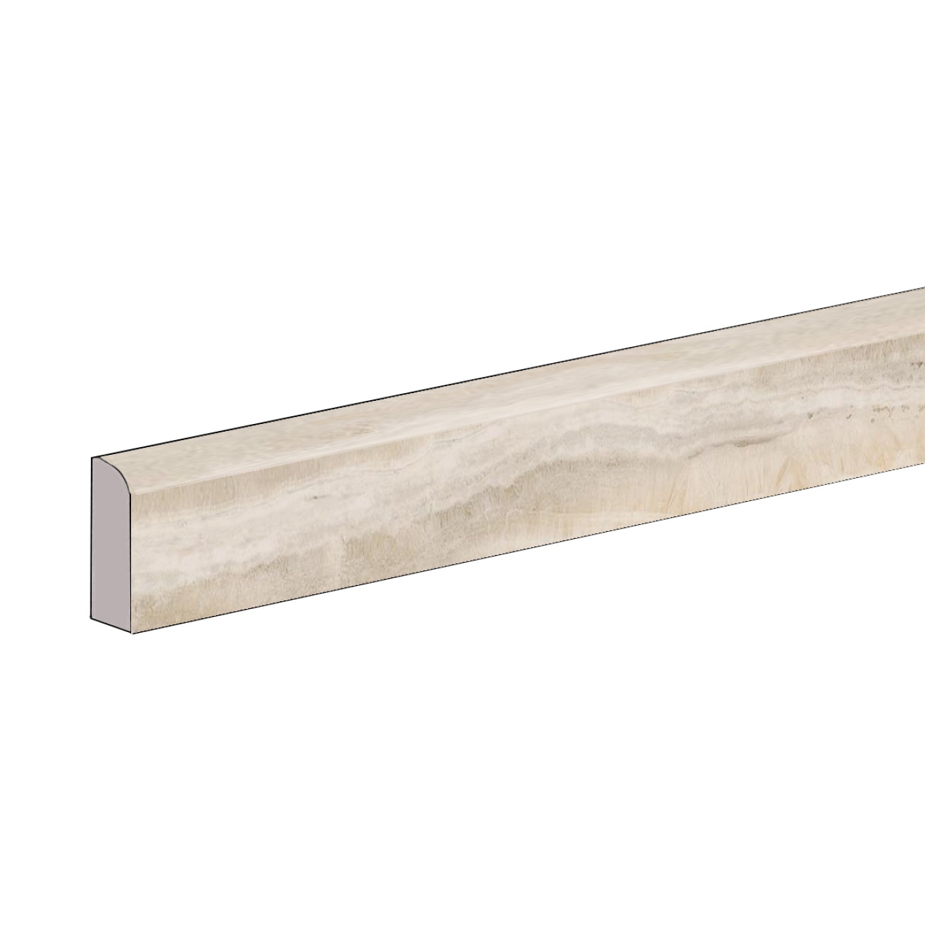 Sant Agostino Astral Beige NAT Sockel 7,3x60 cm