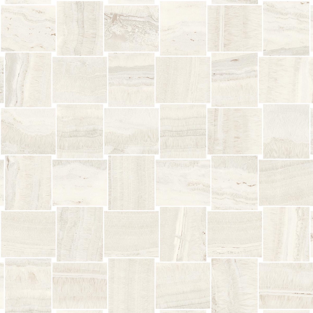 Sant Agostino Astral White NAT Mosaik 30x30 cm