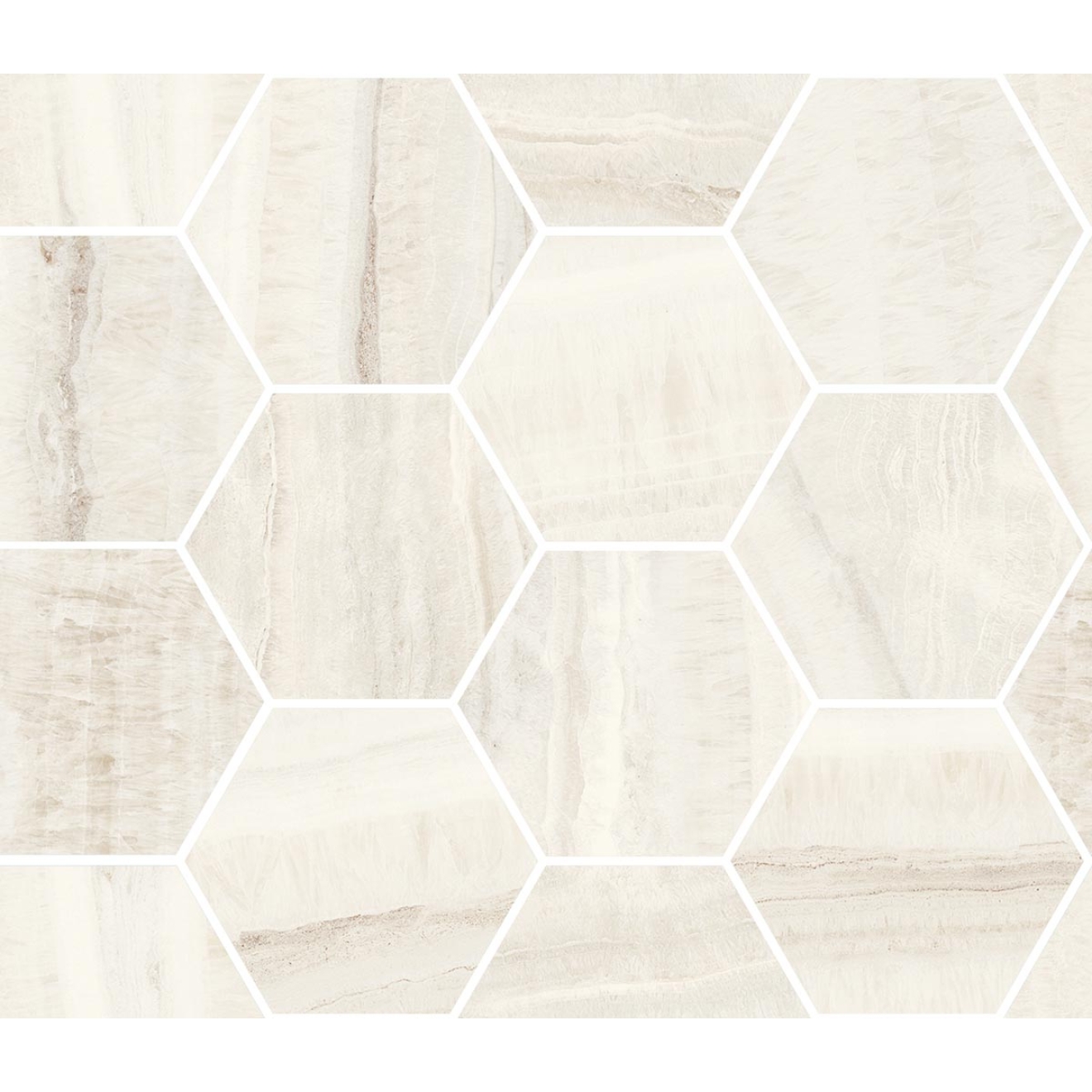 Sant Agostino Astral White KRY Mosaik 30x45 cm