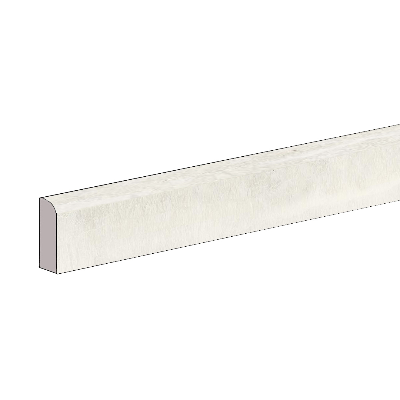 Sant Agostino Astral White KRY Sockel 7,3x60 cm