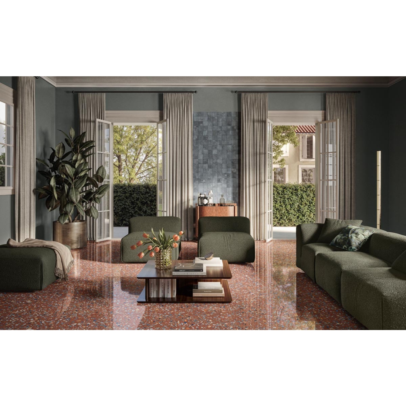 Sant Agostino Glow Plus Sunset NAT Mosaik 30x30 cm