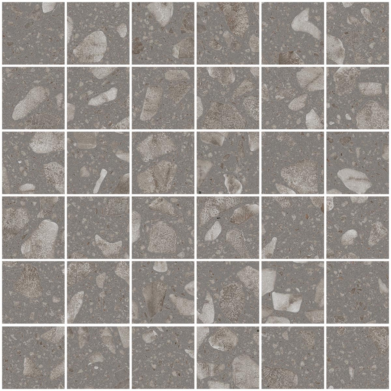 Sant Agostino Glow Grey NAT Mosaik 30x30 cm