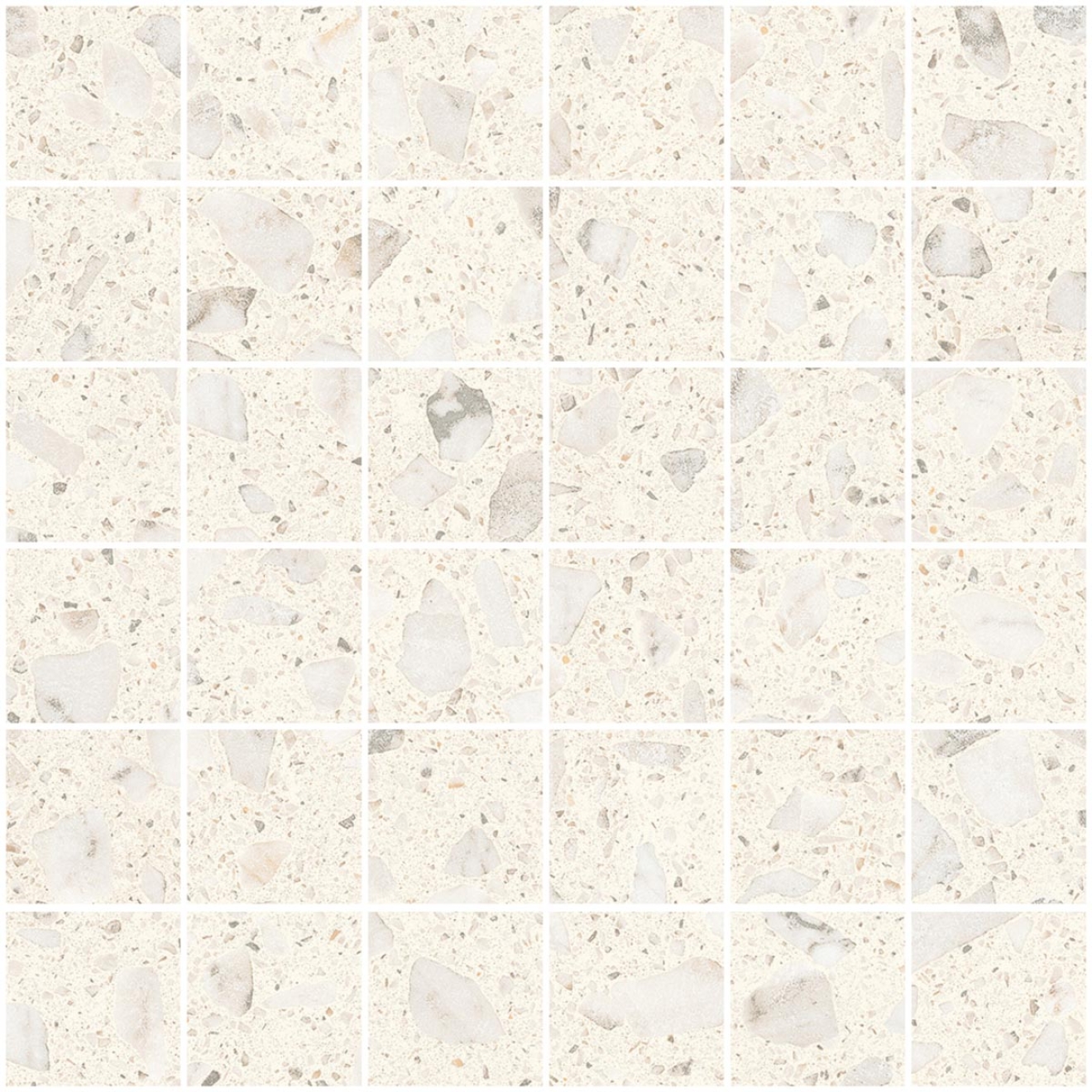 Sant Agostino Glow Ivory Silk Mosaik 30x30 cm