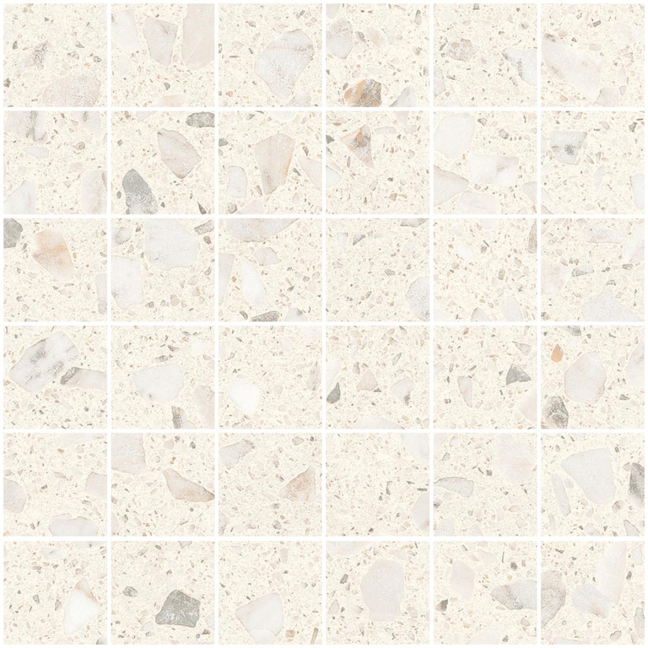 Sant Agostino Glow Ivory NAT Mosaik 30x30 cm