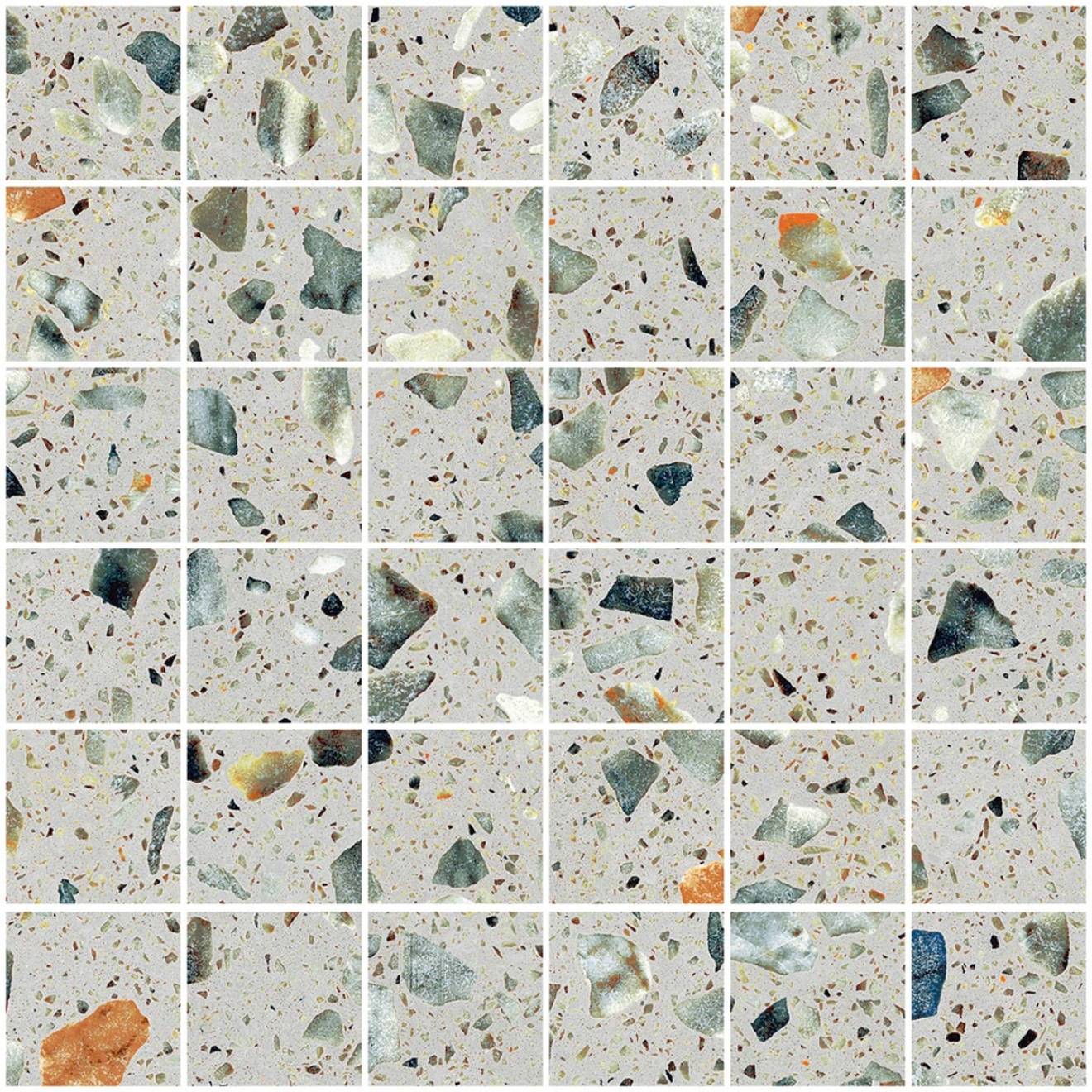 Sant Agostino Glow Plus Sage NAT Mosaik Plus 30x30 cm