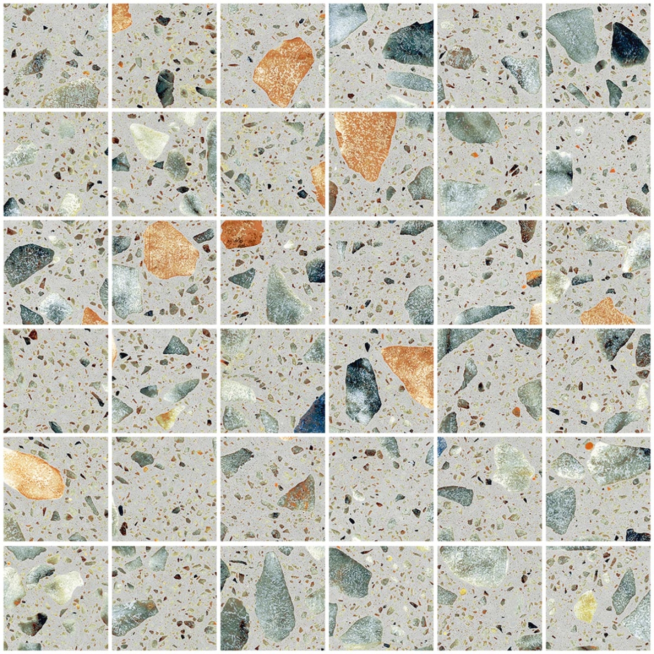 Sant Agostino Glow Plus Sage KRY Mosaik Plus 30x30 cm