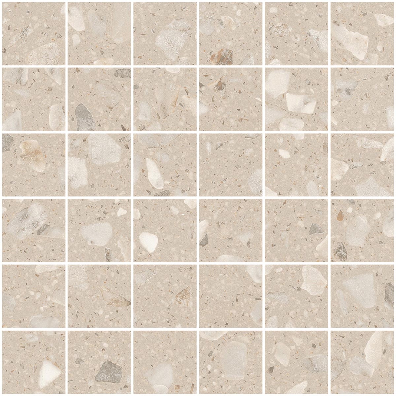 Sant Agostino Glow Sand NAT Mosaik 30x30 cm