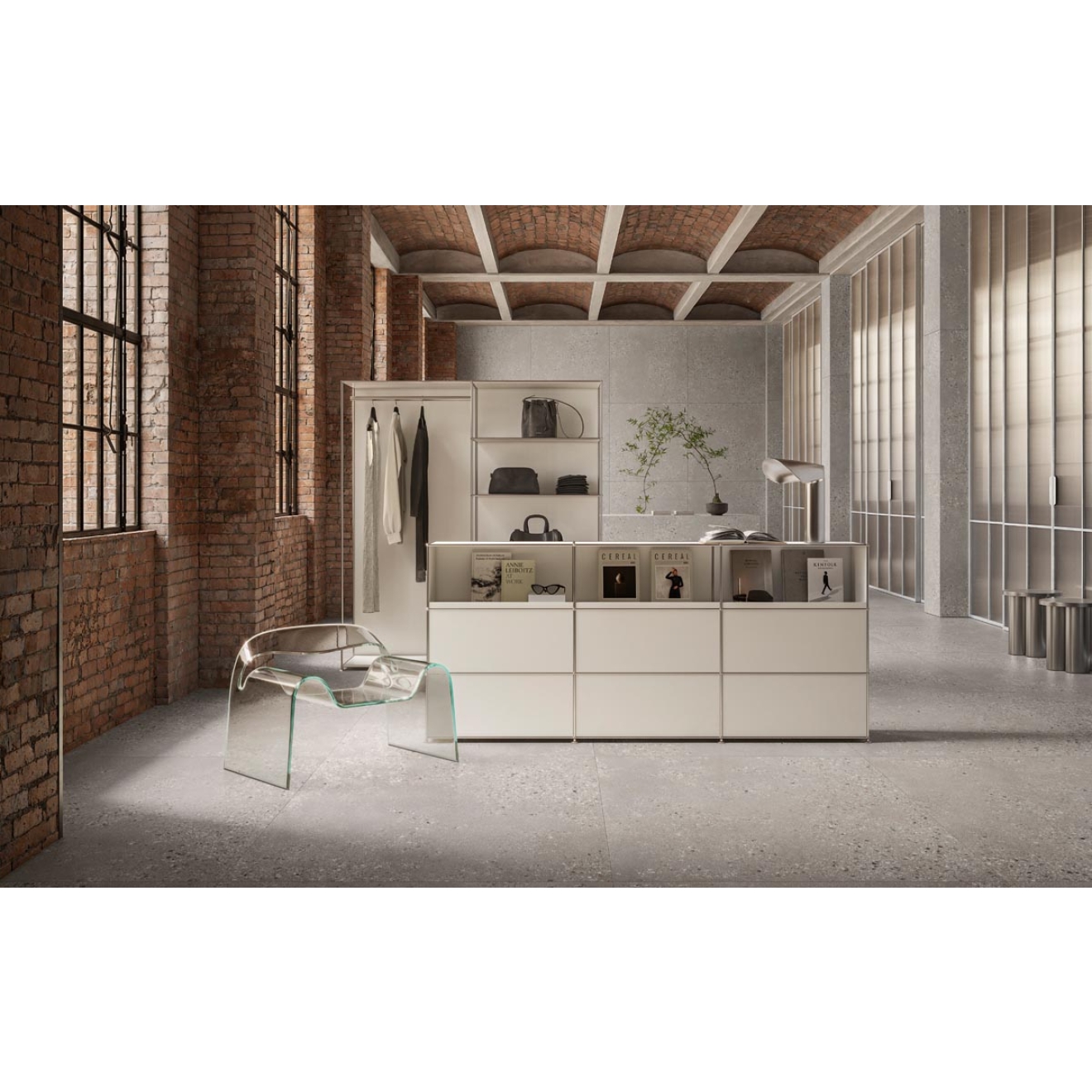 Sant Agostino Gravel Large Grey Antislip Bodenfliese 90x90 cm