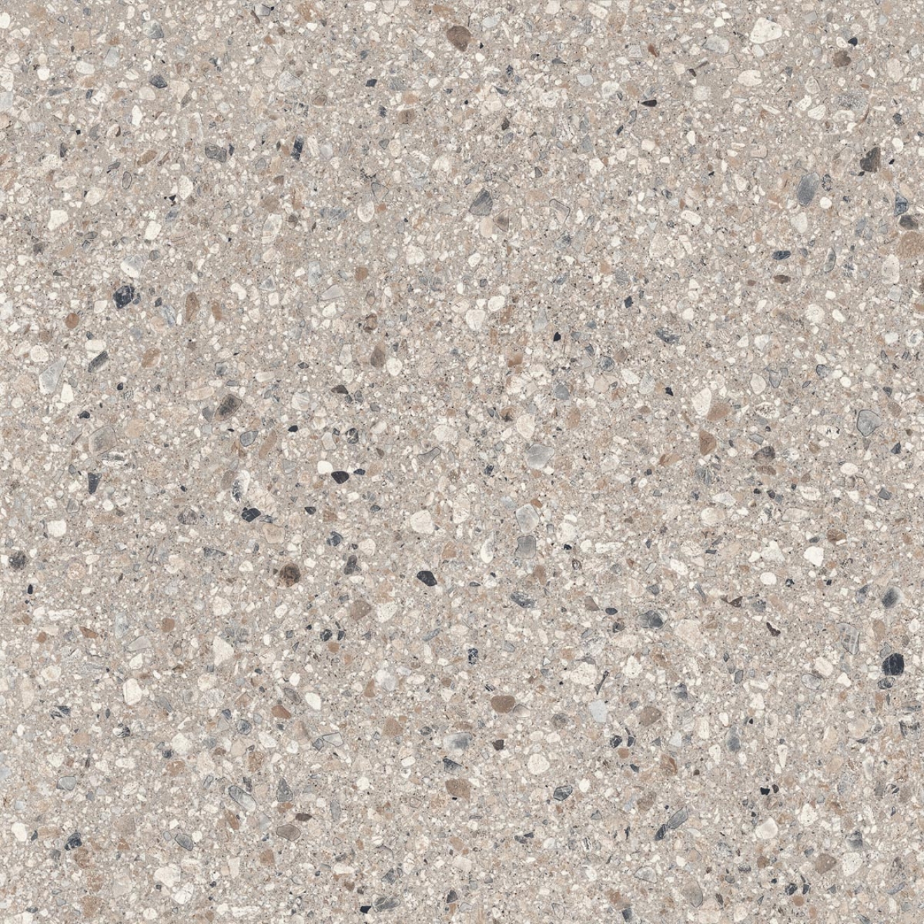 Sant Agostino Gravel Full Grey NAT Boden- und Wandfliese 60x60 cm