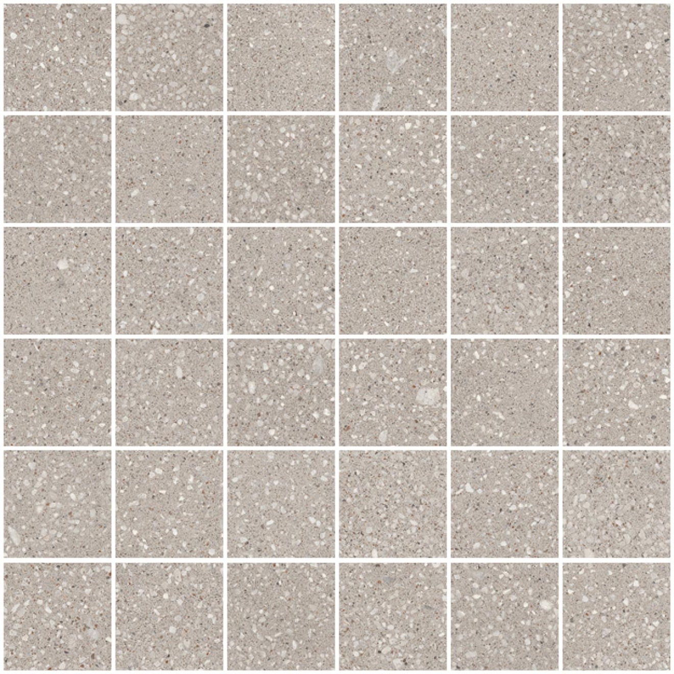 Sant Agostino Gravel Small Grey NAT Mosaik 30x30 cm