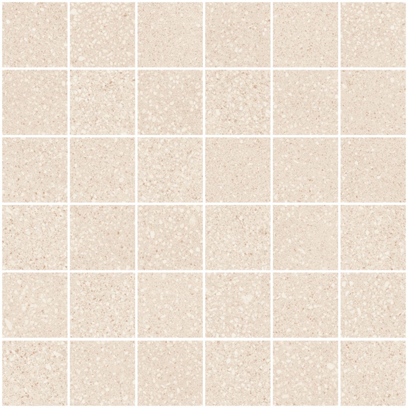 Sant Agostino Gravel Small Light NAT Mosaik 30x30 cm