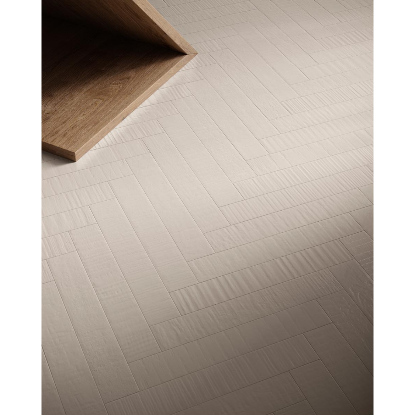 Sant Agostino Iki Wood Vanilla NAT Boden- und Wandfliese 5x30 cm