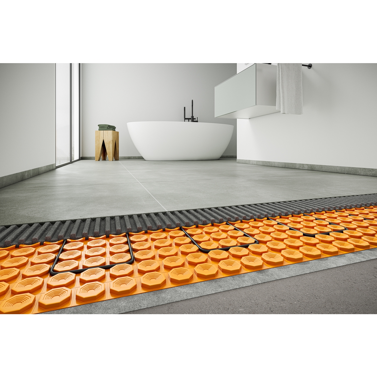 Schlüter Ditra HEAT-DUO-PS Entkopplungsmatte selbstklebend Rolle 10 m²