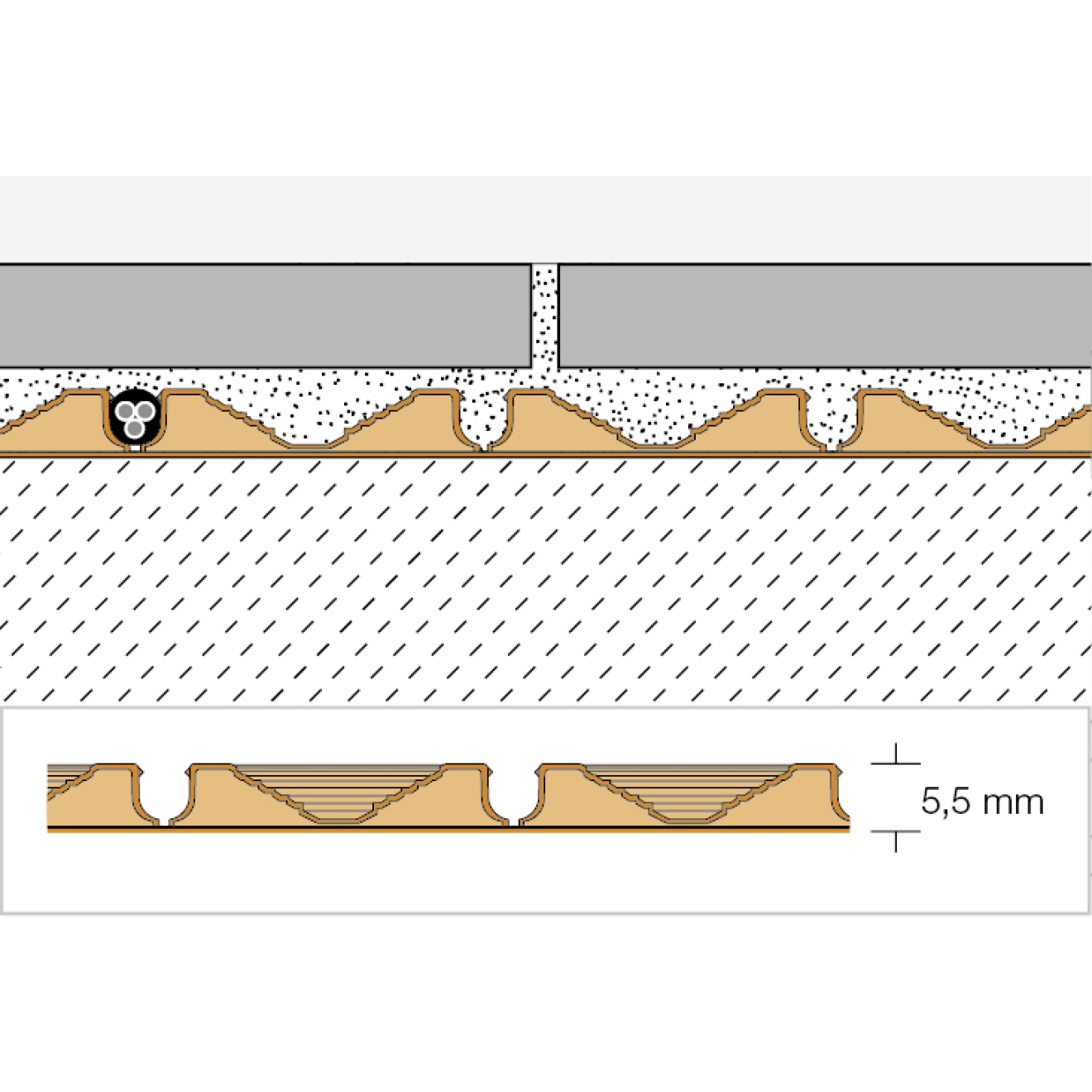 Schlüter Ditra HEAT PS Entkopplungsmatte selbstklebend Rolle 12,5m²