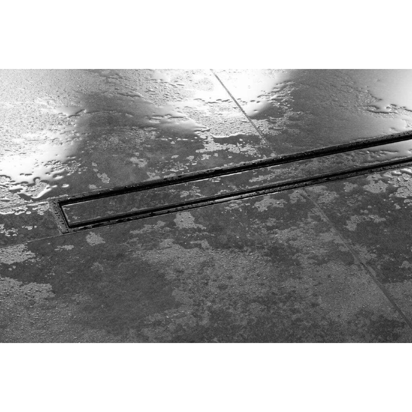 Schlüter KERDI-LINE-C 19 mm Rinnenabdeckung FRAMED TILE Graphitschwarz 50 cm