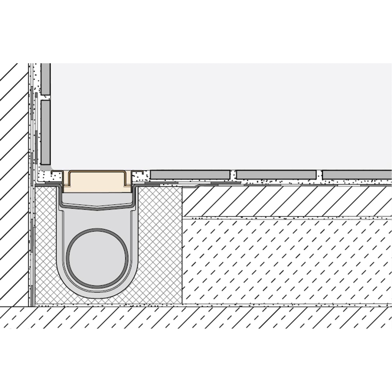 Schlüter KERDI-LINE-B 19 mm Rinnenabdeckung SQUARE Bronze 70 cm