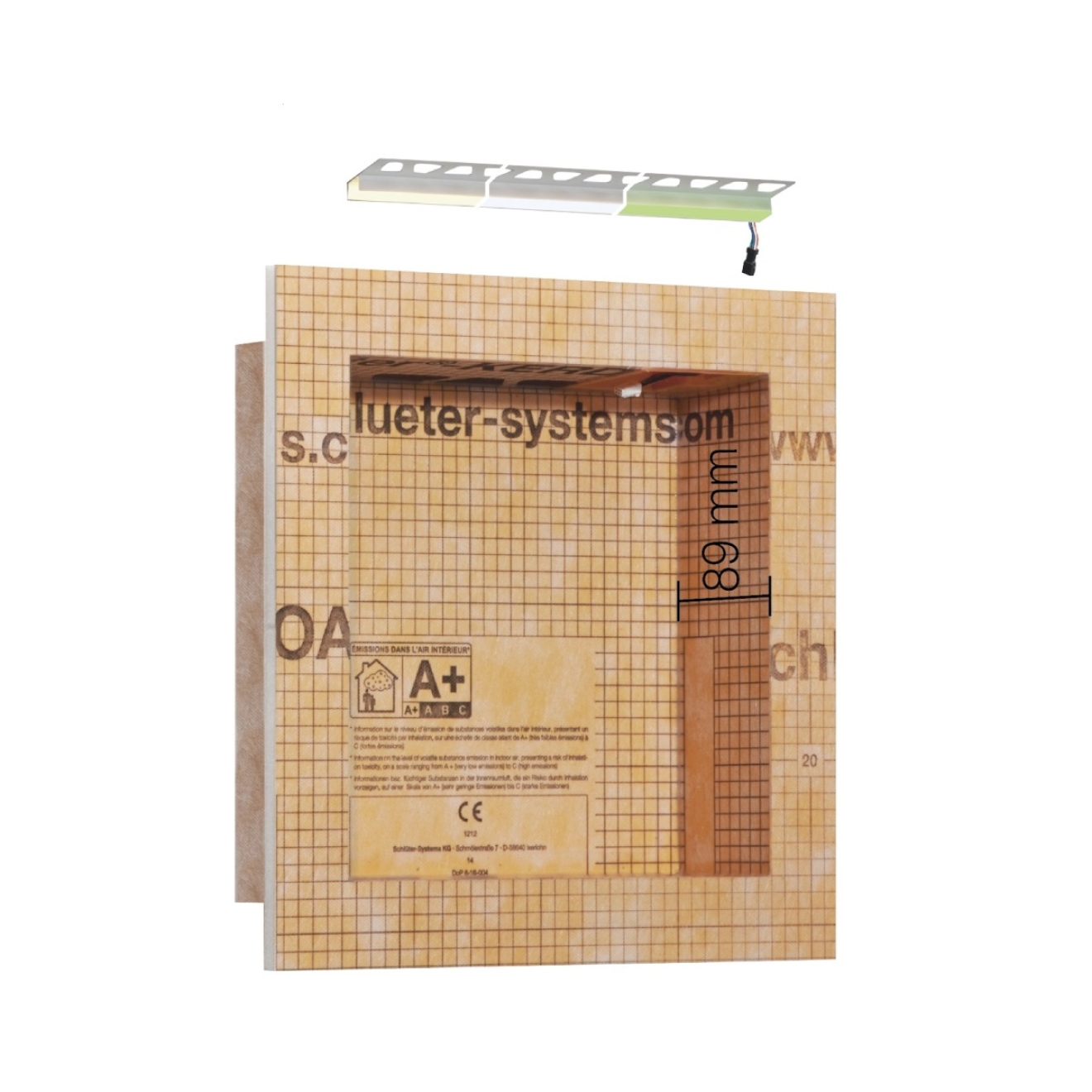 Schlüter LIPROTEC EASY Nischen-Set 305x305mm RGB+W