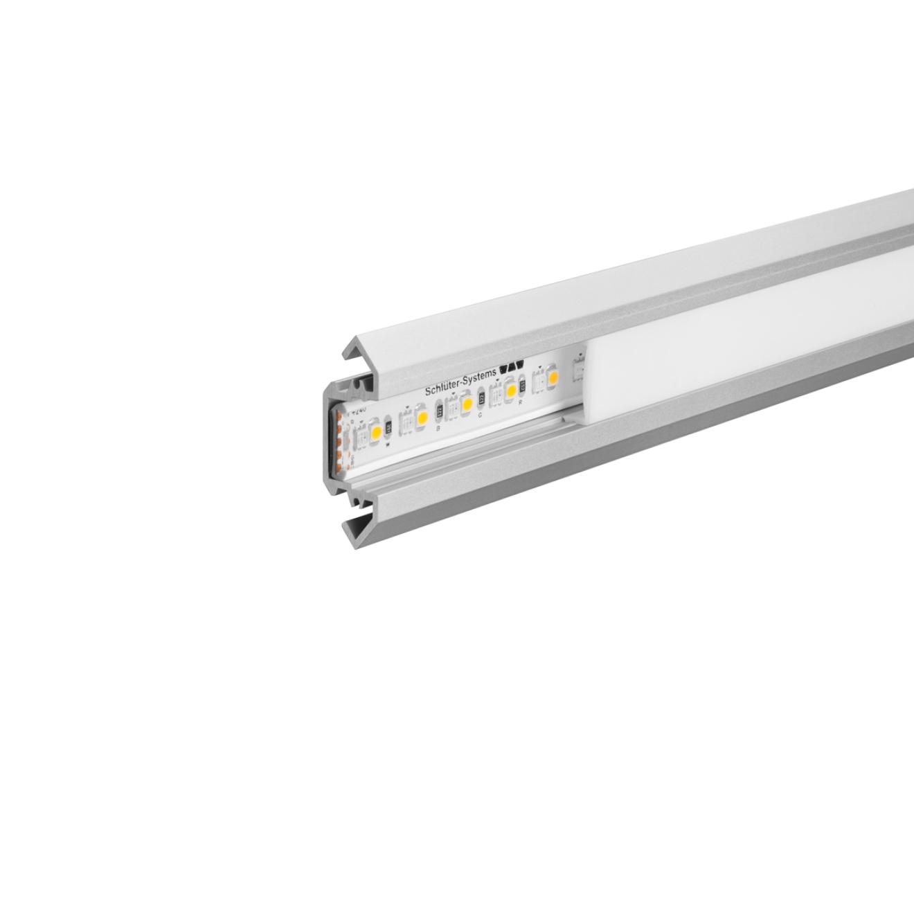 Schlüter LIPROTEC LLE-AC Profil Ecke Aluminium Brillantweiss Matt 250 cm