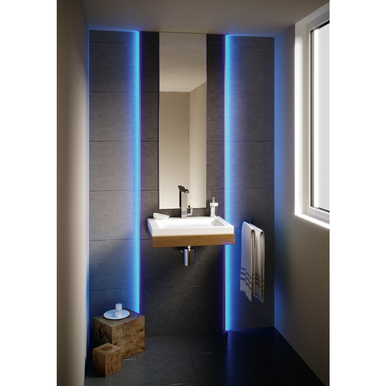 Schlüter LIPROTEC WSK Profil mit Kabelkanal Aluminium 250 cm