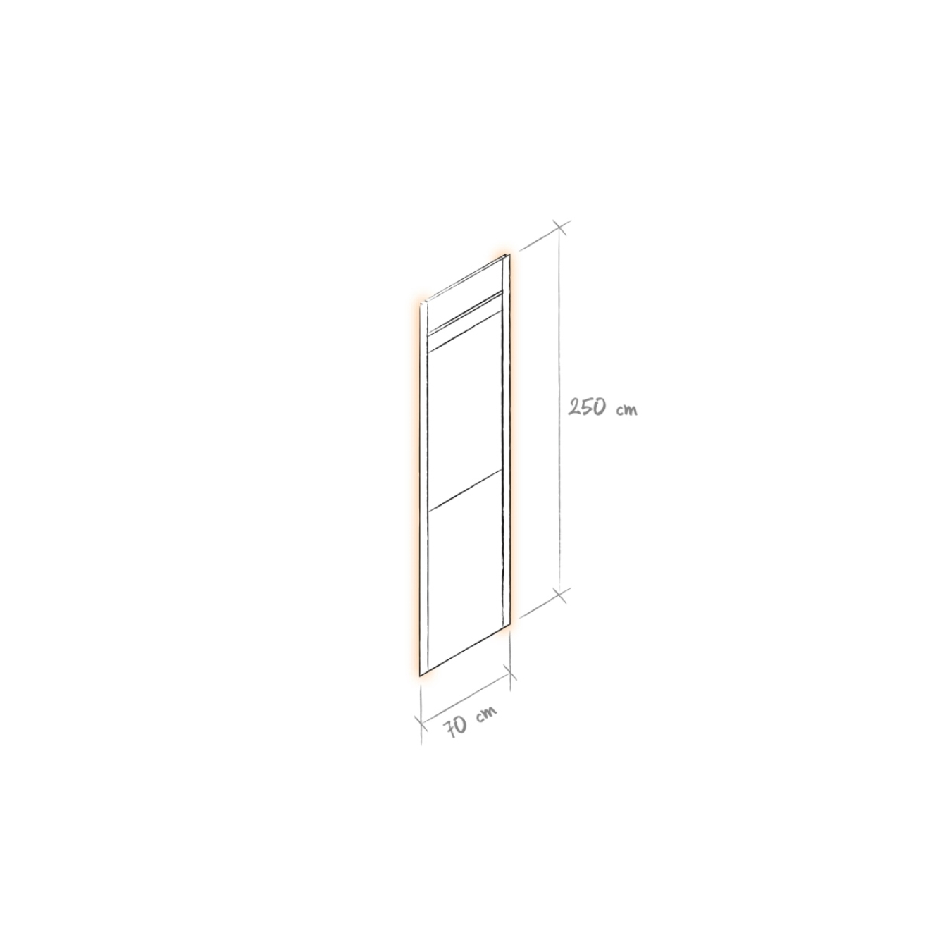 Schlüter LIPROTEC WSK 700 Zubehör-Set mit LED-Streifen RGB 70 cm