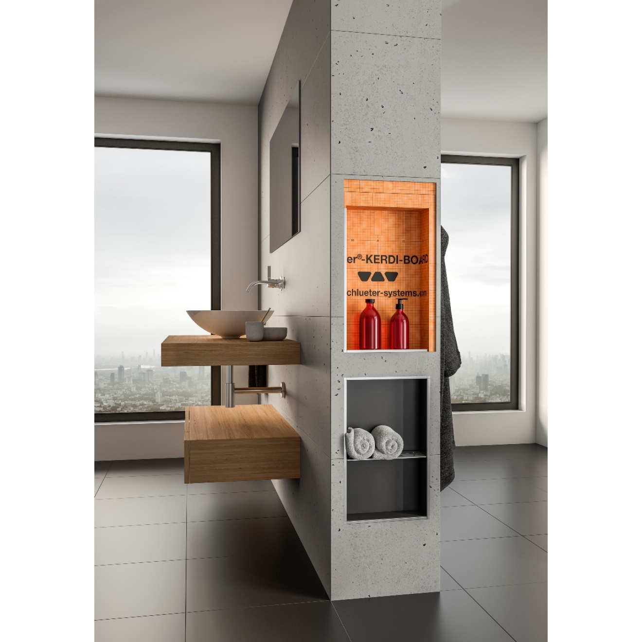 Schlüter Wandnische KERDI-BOARD-N 305x305x89 mm