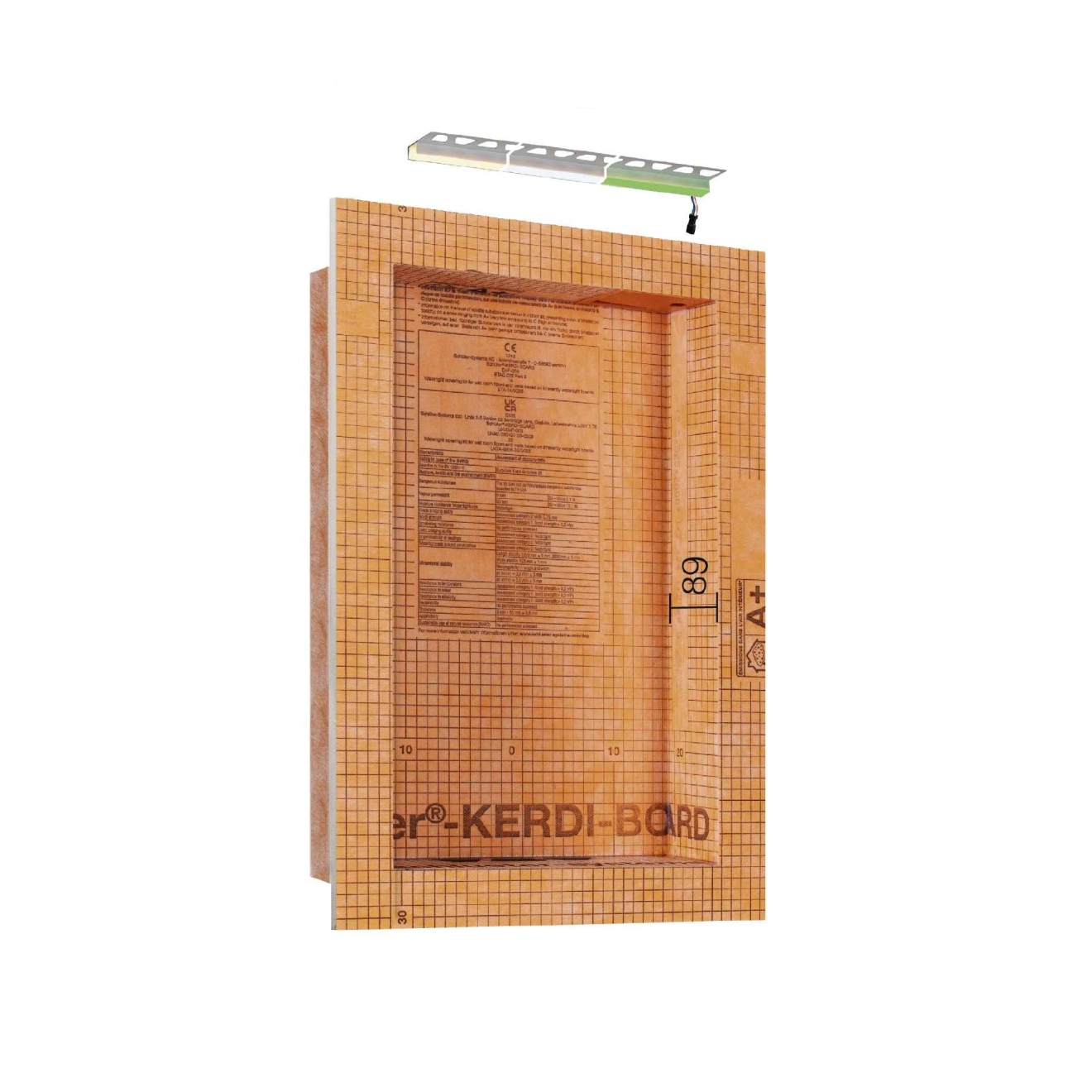 Schlüter LIPROTEC EASY Nischen-Set 305x508mm Warmweiß