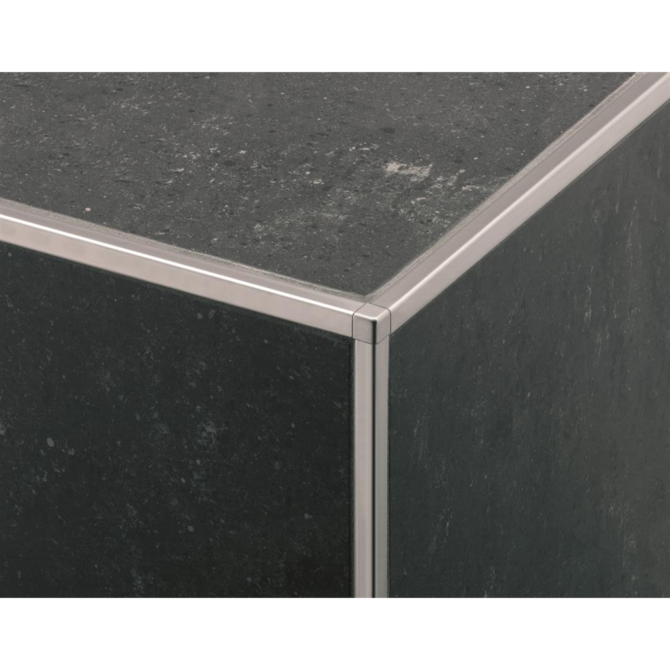 Schlüter, Quadec-E Ecken, edelstahl gebürstet Vollmaterial, Quadec-E-Ecken EV/Q110EB