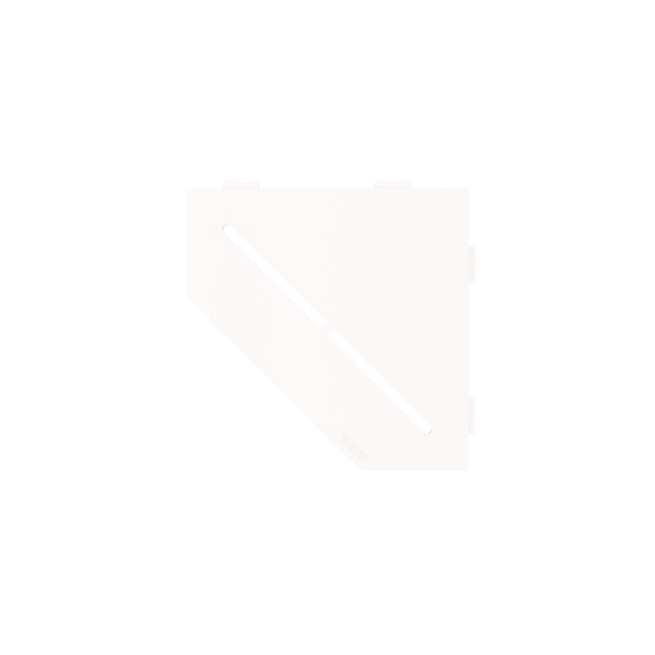 Schlüter Wandablage SHELF-E Brillantweiß matt 195x195 mm