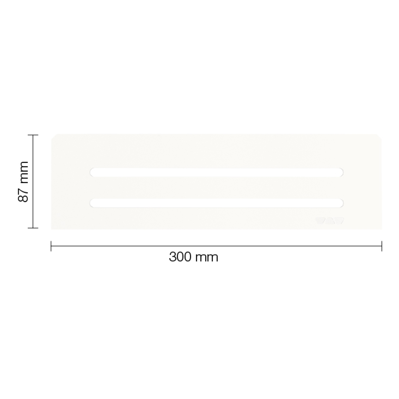 Schlüter Wandablage SHELF-N Brillantweiß matt 300x87 mm