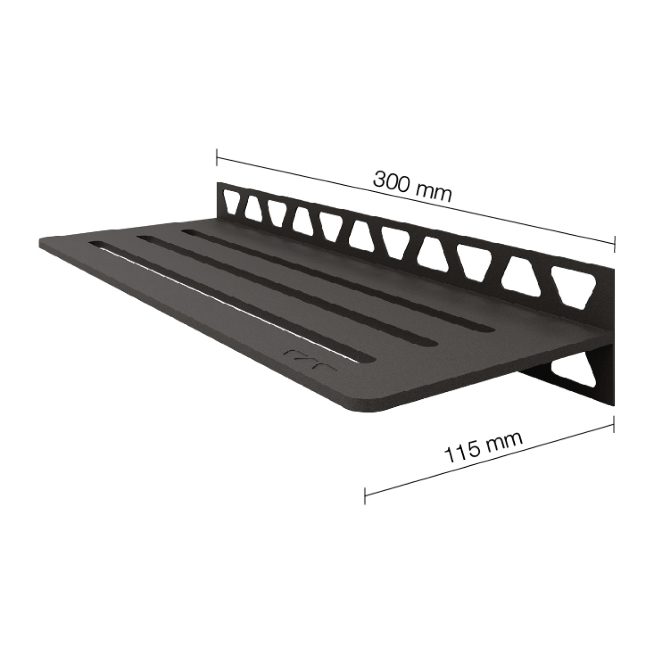 Schlüter Wandablage SHELF-W Dunkelanthrazit 300x115 mm