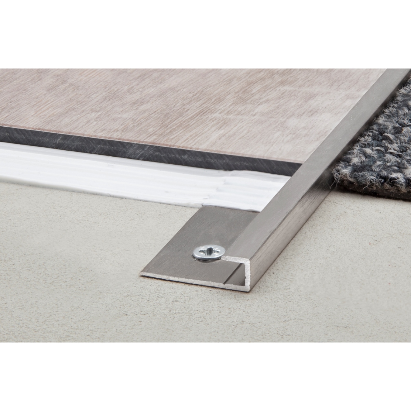 Schlüter VINPRO-S Abschlussprofil chrom gebürstet Höhe: 4 mm